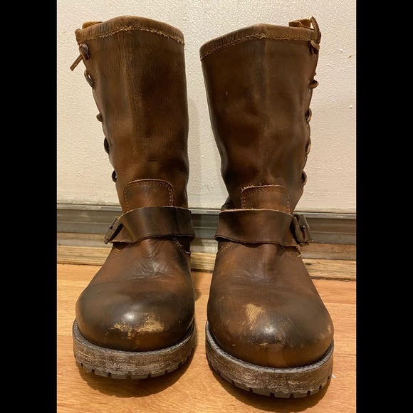 Leather  engineer Boots - Picture 1 of 6
